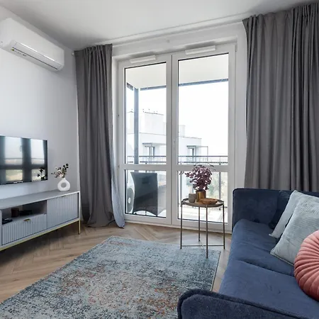 Apartment Blushline Wiktoryn Ac Balcony Warsaw